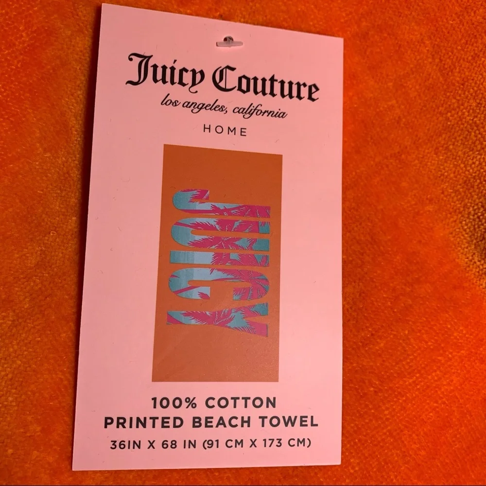 Juicy Couture Beach 🏖 Towel 100% cotton